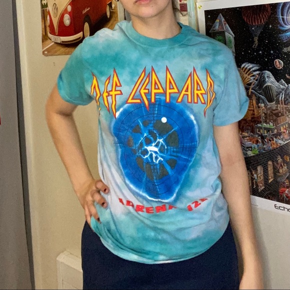 Def Leppatd Tie Dye Tshirt - Picture 2 of 2
